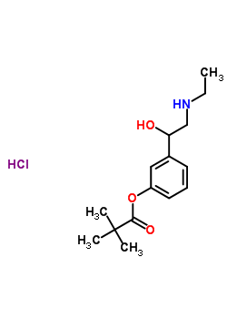 78425-92-0  3-[2-(ethylamino)-1-hydroxyethyl]phenyl 2,2-dimethylpropanoate hydrochloride (1:1)