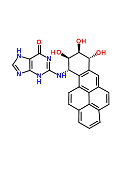 78779-87-0  2-{[(7R,8S,9R,10S)-7,8,9-trihydroxy-7,8,9,10-tetrahydrobenzo[pqr]tetraphen-10-yl]amino}-3,7-dihydro-6H-purin-6-one