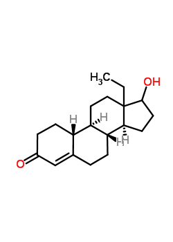 793-54-4  (8R,9S,10R,14S)-13-ethyl-17-hydroxy-1,2,6,7,8,9,10,11,12,13,14,15,16,17-tetradecahydro-3H-cyclopenta[a]phenanthren-3-one (non-preferred name)