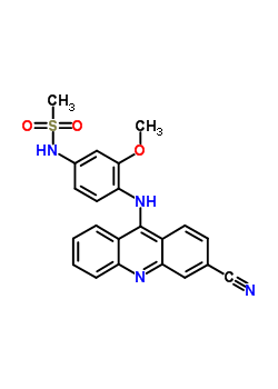 79453-43-3  N-{4-[(3-cyanoacridin-9-yl)amino]-3-methoxyphenyl}methanesulfonamide
