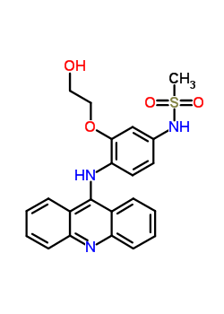 80266-45-1  N-[4-(acridin-9-ylamino)-3-(2-hydroxyethoxy)phenyl]methanesulfonamide