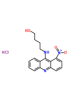 80704-89-8  4-[(1-nitroacridin-9-yl)amino]butan-1-ol hydrochloride (1:1)