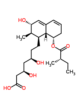 81131-74-0  (3R,5R)-3,5-dihydroxy-7-[(1S,2R,3S,8S,8aR)-3-hydroxy-2-methyl-8-{[(2S)-2-methylbutanoyl]oxy}-1,2,3,7,8,8a-hexahydronaphthalen-1-yl]heptanoic acid