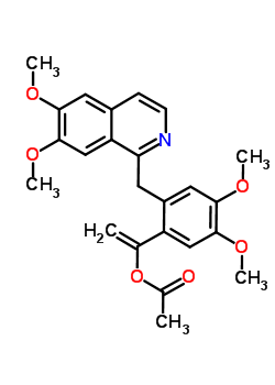 81456-59-9  1-{2-[(6,7-dimethoxyisoquinolin-1-yl)methyl]-4,5-dimethoxyphenyl}ethenyl acetate