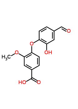 81827-48-7  4-(4-formyl-2-hydroxyphenoxy)-3-methoxybenzoic acid