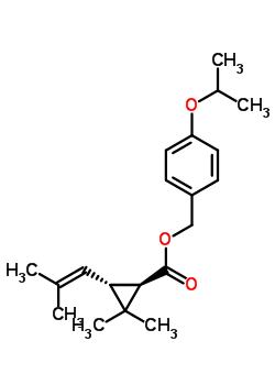 82488-27-5  4-(propan-2-yloxy)benzyl (1R,3R)-2,2-dimethyl-3-(2-methylprop-1-en-1-yl)cyclopropanecarboxylate