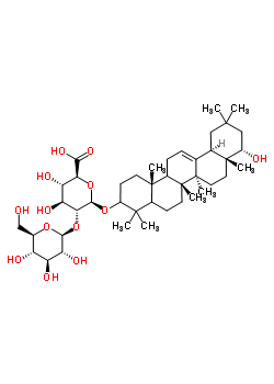 82793-02-0  (5xi,9xi,18alpha,22alpha)-22-hydroxyolean-12-en-3-yl 2-O-beta-D-glucopyranosyl-beta-D-glucopyranosiduronic acid