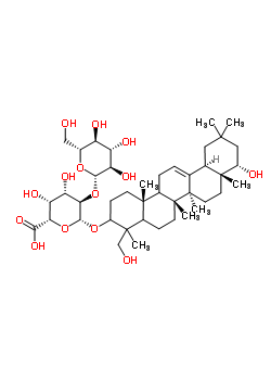 82793-03-1  (5xi,9xi,18alpha,22alpha)-22,23-dihydroxyolean-12-en-3-yl 2-O-beta-D-glucopyranosyl-beta-D-galactopyranosiduronic acid