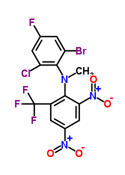 84529-65-7  2-bromo-6-chloro-N-[2,4-dinitro-6-(trifluoromethyl)phenyl]-4-fluoro-N-methylaniline