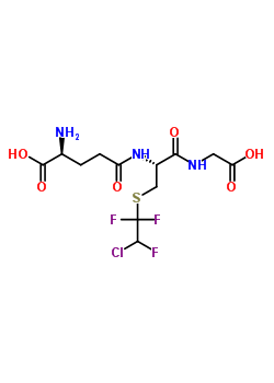 85403-94-7  L-gamma-glutamyl-S-(2-chloro-1,1,2-trifluoroethyl)-L-cysteinylglycine