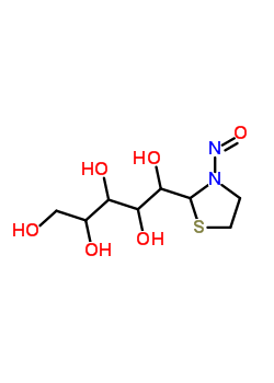 92134-96-8  1-C-(3-nitroso-1,3-thiazolidin-2-yl)pentitol