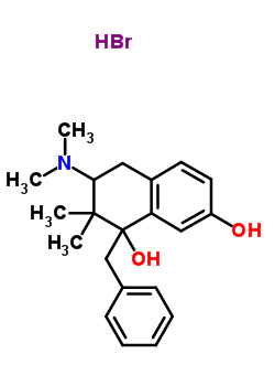 93376-68-2  1-benzyl-3-(dimethylamino)-2,2-dimethyl-1,2,3,4-tetrahydronaphthalene-1,7-diol hydrobromide (1:1)