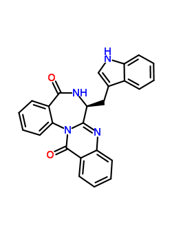 93413-06-0  (7S)-7-(1H-indol-3-ylmethyl)-6,7-dihydroquinazolino[3,2-a][1,4]benzodiazepine-5,13-dione