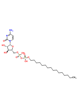 93605-01-7  4-amino-1-{5-O-[{[(hexadecyloxy)(hydroxy)phosphoryl]oxy}(hydroxy)phosphoryl]-beta-D-arabinofuranosyl}pyrimidin-2(1H)-one