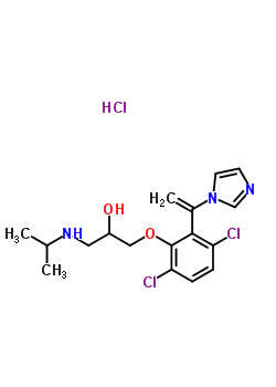 94899-83-9  1-{3,6-dichloro-2-[1-(1H-imidazol-1-yl)ethenyl]phenoxy}-3-(propan-2-ylamino)propan-2-ol hydrochloride (1:1)
