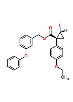 101492-21-1  3-phenoxybenzyl (1R,2R)-1-(4-ethoxyphenyl)-2-fluorocyclopropanecarboxylate 101492-21-1  3-phenoxybenzyl (1R,2R)-1-(4-ethoxyphenyl)-2-fluorocyclopropanecarboxylate