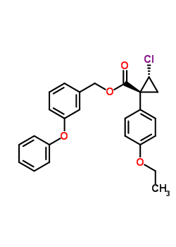 101492-23-3  3-phenoxybenzyl (1R,2R)-2-chloro-1-(4-ethoxyphenyl)cyclopropanecarboxylate 101492-23-3  3-phenoxybenzyl (1R,2R)-2-chloro-1-(4-ethoxyphenyl)cyclopropanecarboxylate