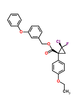 101492-27-7  3-phenoxybenzyl (1R,2S)-2-chloro-1-(4-ethoxyphenyl)-2-fluorocyclopropanecarboxylate 101492-27-7  3-phenoxybenzyl (1R,2S)-2-chloro-1-(4-ethoxyphenyl)-2-fluorocyclopropanecarboxylate