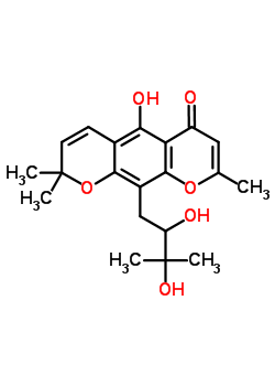 109236-97-7  10-(2,3-dihydroxy-3-methylbutyl)-5-hydroxy-2,2,8-trimethyl-2H,6H-pyrano[3,2-g]chromen-6-one