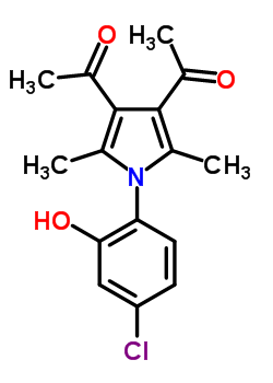 112086-85-8  1,1'-[1-(4-chloro-2-hydroxyphenyl)-2,5-dimethyl-1H-pyrrole-3,4-diyl]diethanone