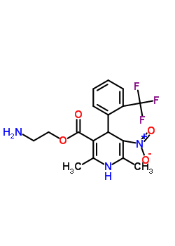 113629-51-9  2-aminoethyl 2,6-dimethyl-5-nitro-4-[2-(trifluoromethyl)phenyl]-1,4-dihydropyridine-3-carboxylate