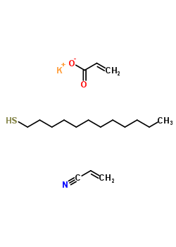 121466-06-6;31627-10-8;53746-22-8;66664-16-2;68228-14-8;84861-29-0  potassium; dodecane-1-thiol; prop-2-enenitrile; prop-2-enoate
