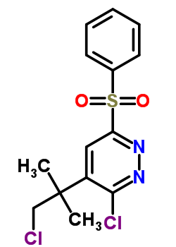 124420-49-1  3-chloro-4-(1-chloro-2-methylpropan-2-yl)-6-(phenylsulfonyl)pyridazine