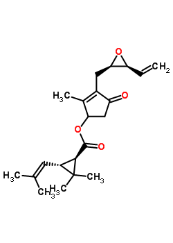 131380-59-1;131484-73-6  3-{[(2R,3S)-3-ethenyloxiran-2-yl]methyl}-2-methyl-4-oxocyclopent-2-en-1-yl (1R,3R)-2,2-dimethyl-3-(2-methylprop-1-en-1-yl)cyclopropanecarboxylate