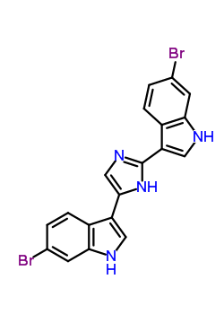 134029-43-9  3,3'-(1H-imidazole-2,5-diyl)bis(6-bromo-1H-indole)