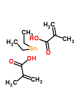 15239-06-2  2-methylprop-2-enoic acid - diethyl-lambda~2~-stannane (2:1)