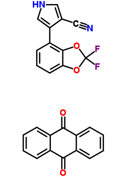 156465-88-2  4-(2,2-difluoro-1,3-benzodioxol-4-yl)-1H-pyrrole-3-carbonitrile - anthracene-9,10-dione (1:1)