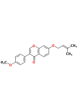 16277-87-5  3-(4-methoxyphenyl)-7-[(3-methylbut-2-en-1-yl)oxy]-4H-chromen-4-one