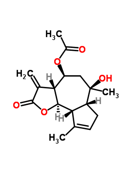 20482-33-1  (3aR,4S,6R,6aR,9aR,9bR)-6-hydroxy-6,9-dimethyl-3-methylidene-2-oxo-2,3,3a,4,5,6,6a,7,9a,9b-decahydroazuleno[4,5-b]furan-4-yl acetate