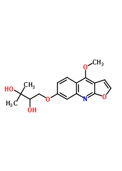 20547-76-6  1-[(4-methoxyfuro[2,3-b]quinolin-7-yl)oxy]-3-methylbutane-2,3-diol