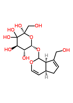 20633-72-1  (2R,4R,5R,6S)-2-(hydroxymethyl)-6-{[(4aS,7aR)-7-(hydroxymethyl)-1,4a,5,7a-tetrahydrocyclopenta[c]pyran-1-yl]oxy}dihydro-2H-pyran-2,3,3,4,5(4H)-pentol (non-preferred name)