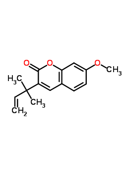 20958-63-8  7-methoxy-3-(2-methylbut-3-en-2-yl)-2H-chromen-2-one