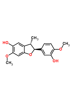 25089-37-6  (2S,3S)-2-(3-hydroxy-4-methoxyphenyl)-6-methoxy-3-methyl-2,3-dihydro-1-benzofuran-5-ol