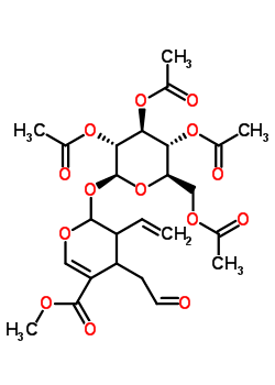 27856-66-2  methyl 3-ethenyl-4-(2-oxoethyl)-2-[(2,3,4,6-tetra-O-acetyl-bèta-D-glucopyranosyl)oxy]-3,4-dihydro-2H-pyran-5-carboxylaat