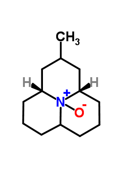 34290-97-6  (3aR,9aS)-2-methyldodecahydropyrido[2,1,6-de]quinolizine 10-oxide