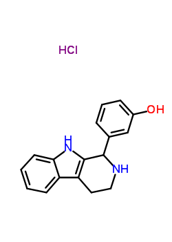 3489-14-3  3-(2,3,4,9-tetrahydro-1H-beta-carbolin-1-yl)phenol hydrochloride (1:1)