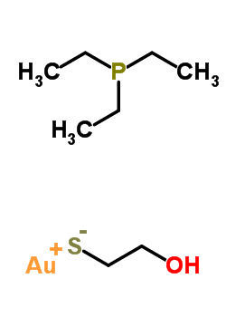 41581-87-7  gold(1+) 2-hydroxyethanethiolate - triethylphosphane (1:1:1)