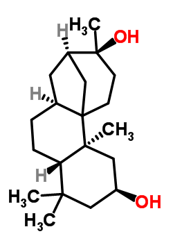 41943-79-7  (2S,4aS,6aS,8R,9S,11bS)-4,4,9,11b-tetramethyltetradecahydro-8,11a-methanocyclohepta[a]naphthalene-2,9-diol