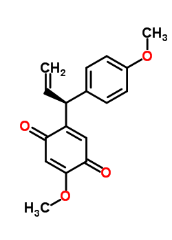 4646-87-1  2-methoxy-5-[(1S)-1-(4-methoxyphenyl)prop-2-en-1-yl]cyclohexa-2,5-diene-1,4-dione