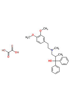 4753-13-3  3-{[2-(3,4-dimethoxyphenyl)ethyl](methyl)amino}-2-methyl-1,1-diphenylpropan-1-ol ethanedioate (1:1)