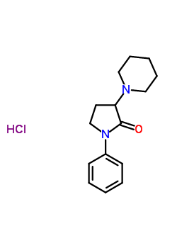 4871-82-3  1-phenyl-3-(piperidin-1-yl)pyrrolidin-2-one hydrochloride (1:1)