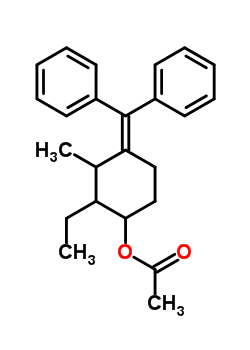 52236-34-7  4-(diphenylmethylidene)-2-ethyl-3-methylcyclohexyl acetate