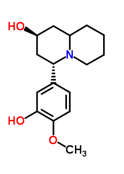 52656-92-5  (2S,4S)-4-(3-hydroxy-4-methoxyphenyl)octahydro-2H-quinolizin-2-ol