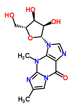 52662-10-9  4,6-dimethyl-3-(beta-D-ribofuranosyl)-3,4-dihydro-9H-imidazo[1,2-a]purin-9-one