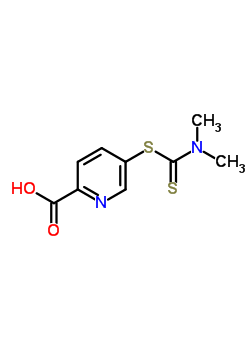 53562-97-3  5-[(dimethylkarbamothioyl)sulfanyl]pyridin-2-karboxylová kyselina