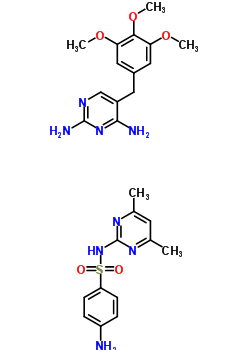 54242-79-4  4-amino-N-(4,6-dimethylpyrimidin-2-yl)benzenesulfonamide - 5-(3,4,5-trimethoxybenzyl)pyrimidine-2,4-diamine (1:1)